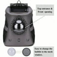 thumbnail image 4 of Large Pet Carrier Backpack Bubble Backpack Carrier for Fat Cats and Puppies AirlineAppd Grey, 4 of 5