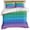 Multicolor, variant on 3 Piece Navy Blue Beige Ombre Cream Duvet Cover Set Queen Size,Microfiber Comforter/Quilt Cover with Corner Ties and 2 Pillowcases,Modern Abstract Art Aesthetics Soft Bedding with Zipper Closure