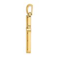 thumbnail image 2 of FJC Finejewelers 14k Yellow Gold Stick Cross with Frame Charm, 2 of 2