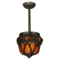 thumbnail image 3 of Meyda Tiffany 113402 9" W Gothic Crown Inverted Pendant - Amber, 3 of 5