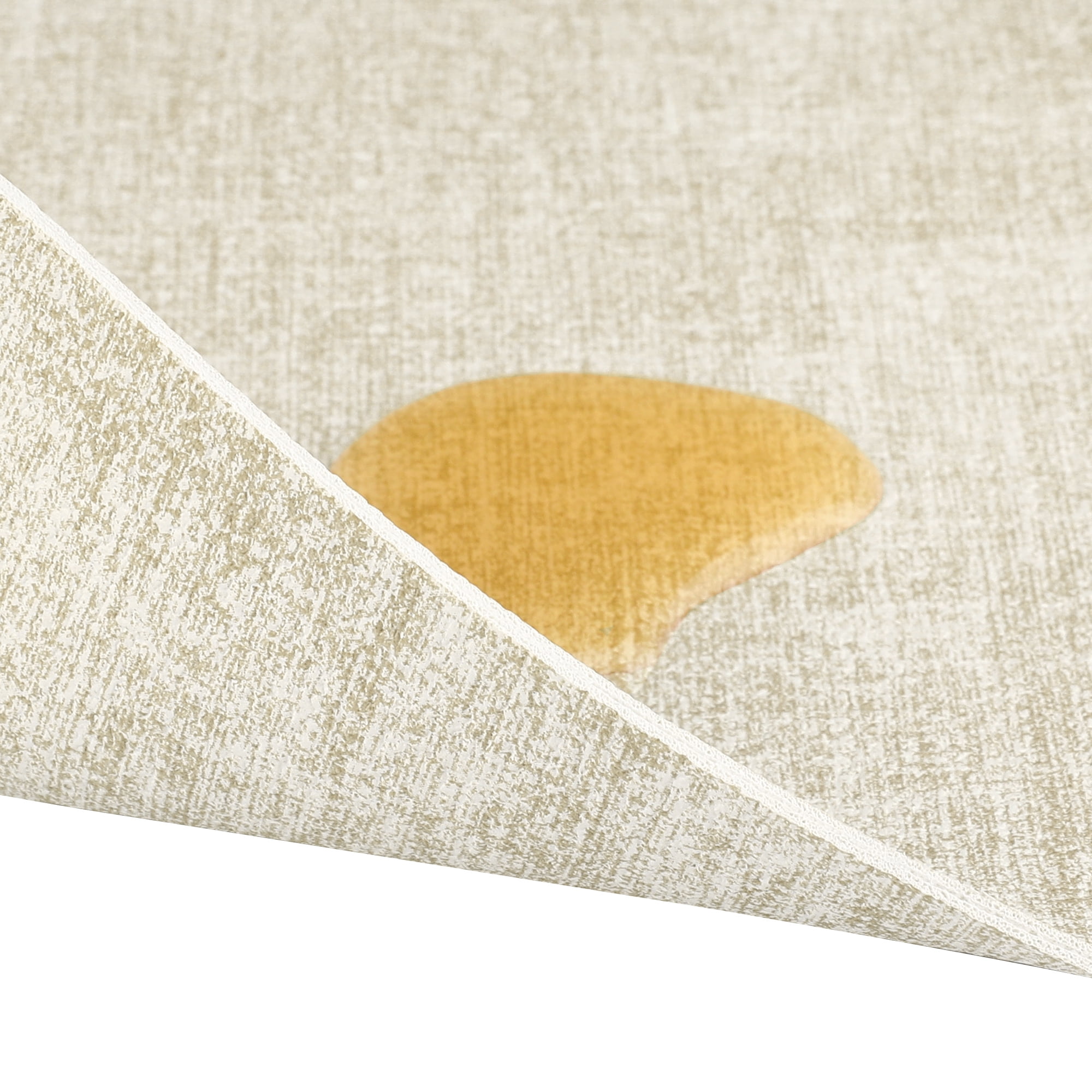 Unique Bargains Set of 6 Faux Leather Heat Resistant Waterproof Dining PU Place Mats Beige