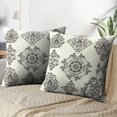 thumbnail image 3 of LALILO Throw Pillow Covers Border Damask Classic Arabesque Cushion Cover 18" x 18", 2 Pack, 3 of 6