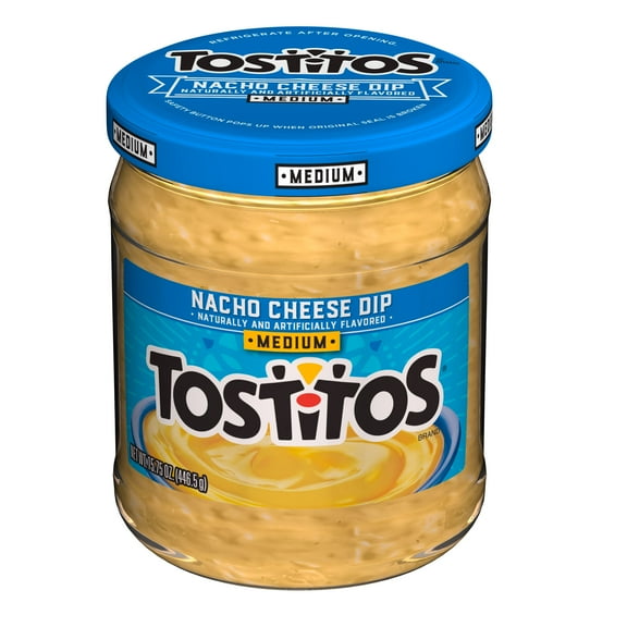 Tostitos Medium Nacho Cheese Flavor Dip, 15.75 oz Jar