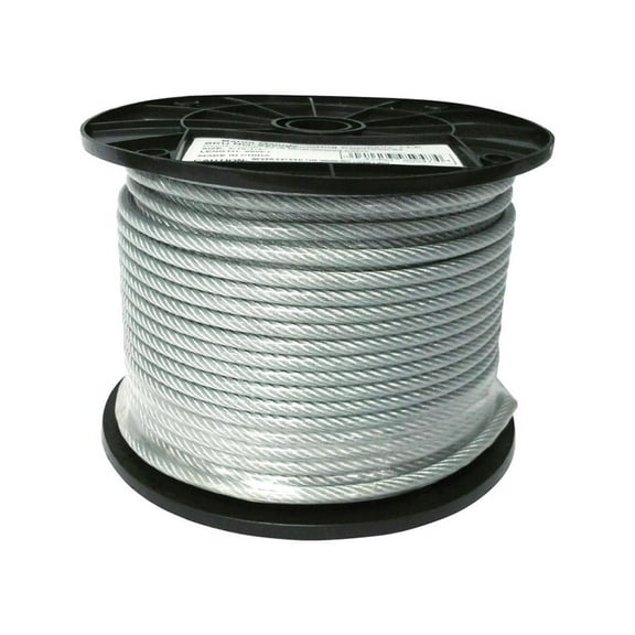 Baron Manufacturing Vinyl Coated Aircraft Cable - Galvanized Steel - 3/16 In x 250 Ft