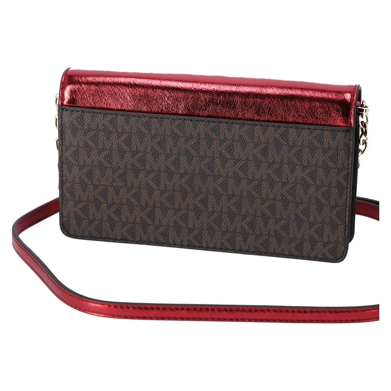 Michael kors red clutch sale