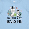 thumbnail image 4 of Inktastic Zebra My Great Aunt Loves Me Boys or Girls Baby T-Shirt, 4 of 5