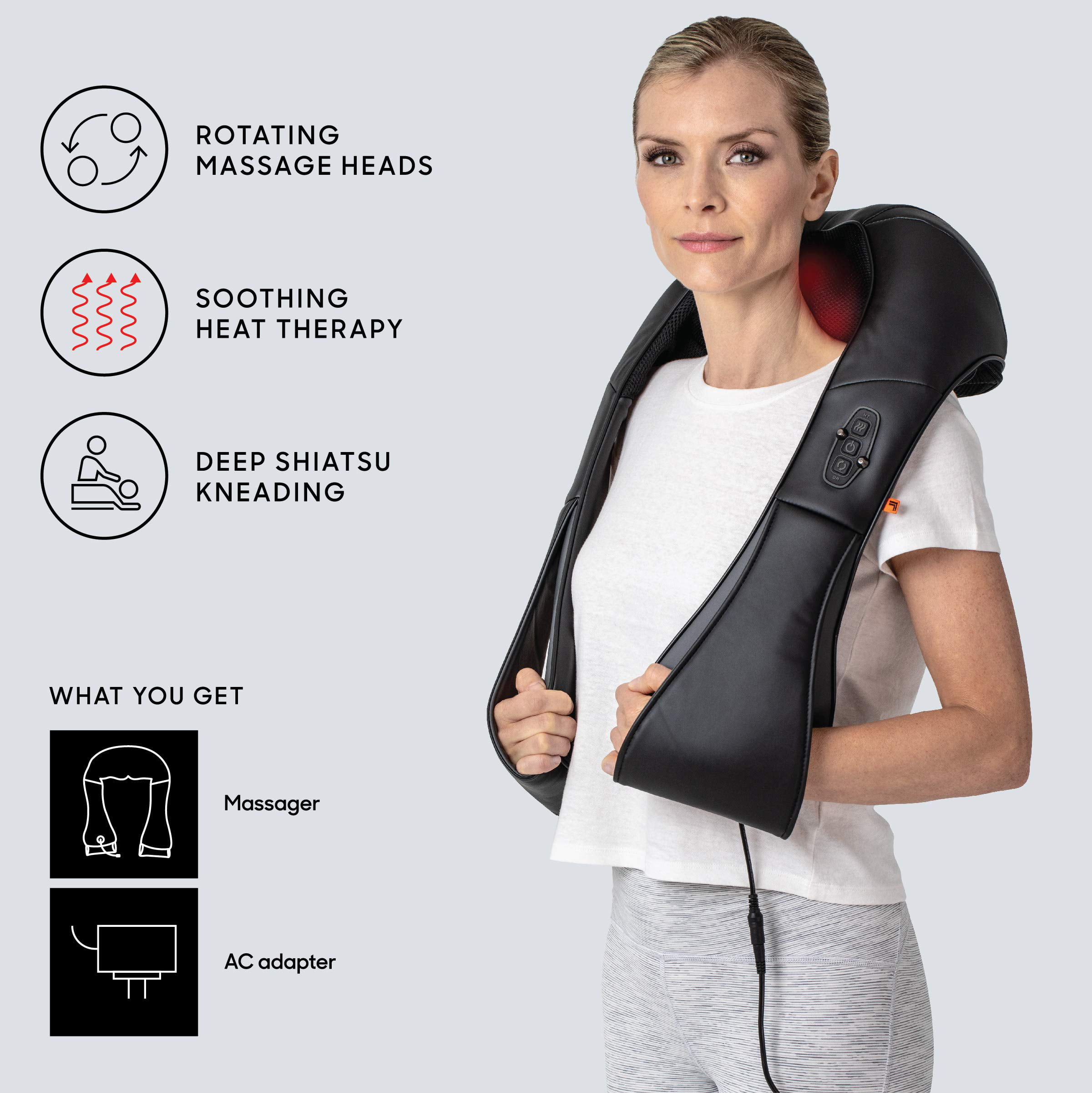  Shiatsu Neck and Back Massager with Soothing Heat