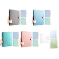 thumbnail image 4 of Letter Size 4 Rings Binder Hold 220Sheets Elastic String Closure for School Document Storage Organizers, 4 of 8