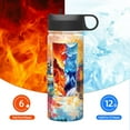 thumbnail image 6 of Yiaed Colorful Fishing Boats Print Water Bottle with Straw Lid, Stainless Steel Double Wall Insulated Water Bottle | Leak-Proof and Spill-Proof Water Bottle, 6 of 8