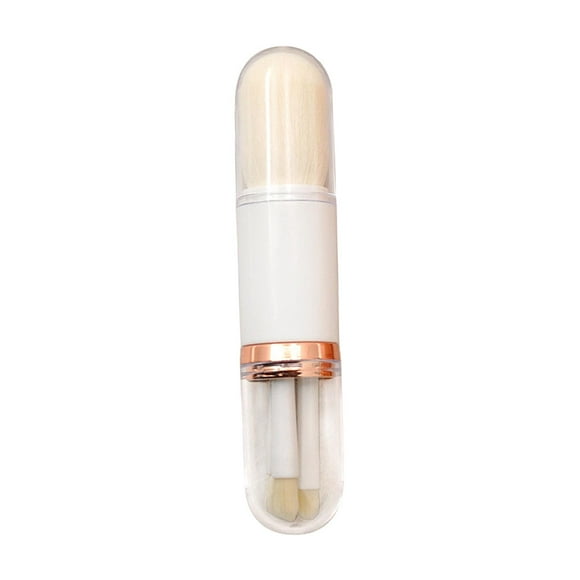 juego de brochas de maquillaje, brocha cosmética facial, mini brocha para de ojos retráctil portátil, brocha para polvos de Sunnimix  Brocha de maquillaje