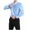 Light Blue, variant on jjayotai Mens Long Sleeve Tops Clearance Mens Casual Fashion Solid Elastic Fabric Turndown Collar Buttons Tops Shirts