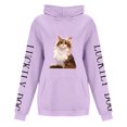 thumbnail image 4 of WEAIXIMIUNG Sweatshirts Graphiques pour Femmes Logo Populaire Manches Lettres à Capuche, 4 of 5