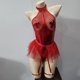 thumbnail image 4 of Gibobby Sujetador De Encaje Para Mujer Ropa Lencería para Mujer Encaje Interior Halter Chemise V Cuello Camisón Sexy Ropa de Dormir Camisón Malla(Rojo, G), 4 of 5