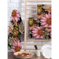 thumbnail image 4 of Pink Flowers Bee Kitchen Dish Towels for Drying Dishes Set of 3, Spring Floral Watercolor Botanical Waffle Weave Microfiber Hand Tea Bathroom Towels Quick Dry & Absorbent Towel 15.7x23.6, 4 of 7
