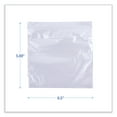thumbnail image 2 of Boardwalk Reclosable Food Storage Bags, Sandwich, 1.15 mil, 6.5" x 5.89", Clear, 500/Box, 2 of 9