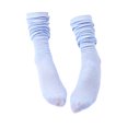 thumbnail image 2 of Dengjunhu 1 Pair Women Socks Solid Color Sweat-absorbent Autumn Winter Japanese Style Good Elasticity Leg Warmers for Daily Wear, 2 of 7