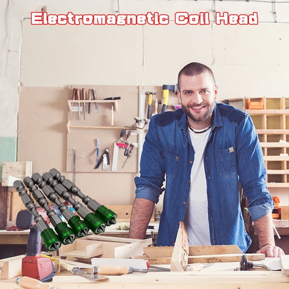 5Pcs PH2 Magnetic Phillips Screwdriver Bit Set 1/4 Inch Hex Shank Cross Screw Electric Power Drivers Bits, 65mm