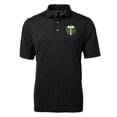 thumbnail image 2 of Men's-Cutter & Buck  Black Portland Timbers Big & Tall Virtue Eco Pique Tile Print Recycled Polo, 2 of 3