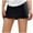 Black, variant on Mgmyaa Women's Mini Skorts Elastic Waist Summer Solid Casual Asymmetrical Skirts