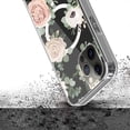 thumbnail image 5 of Phone Case for Apple iPhone 12 Pro Max Hybrid Flower Design Stylish Fashion Hard MagSafe Compatible Shockproof Cover fit iPhone 12 Pro Max - White Roses, 5 of 6