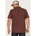 thumbnail image 4 of Gibson Trading Co Men's Tribal Meeting Geo Print Short Sleeve Button Down Burgundy Medium, 4 of 4