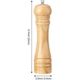 thumbnail image 2 of Wood Pepper Grinder Refillable, Pepper Mill, Adjustable Salt and Pepper Grinder Set, Kitchen Gadgets, Long Lasting Fresh Keeping Spice Grinder, Ceramic Grinding Mechanism Salt Mill (8inch), 2 of 6