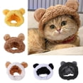 thumbnail image 2 of Pet Costume Cap Bear with Ears Funny Hat Party Cosplay Dress Accessories, 2 of 13