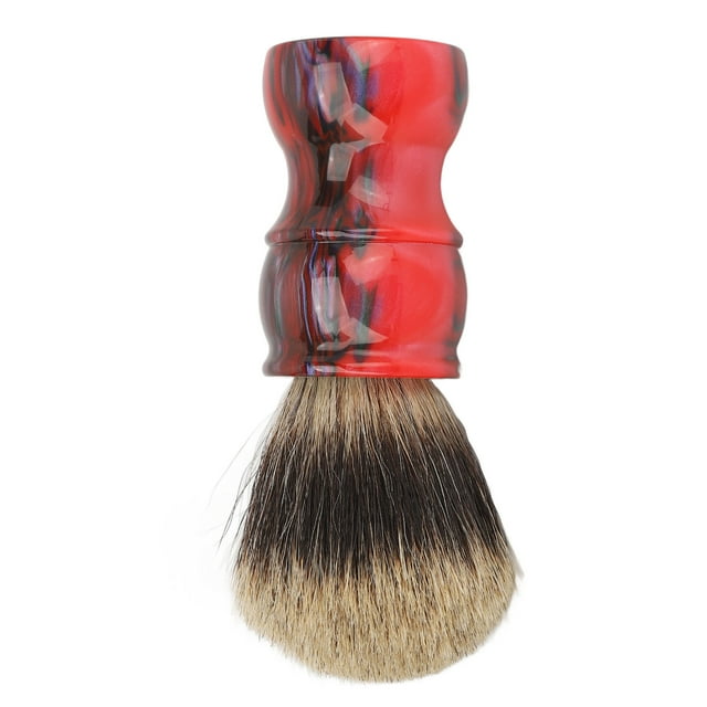 Cepillo de barba para hombres, portátil, ergonómico, suave, resistente, fácil de limpiar, cepillo de barbero para barbería casera