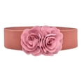 thumbnail image 2 of Segolike Womens Wide Belt Casual Corset Belt Elastic Waist Belt for Coat Dress Decoration Pink, 2 of 8