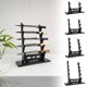 thumbnail image 2 of Wooden Flute Rack, Swo-rd Wall Mount, Sushi Knife, Kitchen Knife Rack, Cooking Knife Display Rack, Flute Rack, Flute Rack, Solid Wood Sword Rack, Wood Holder for Music Rooms, 2 of 7