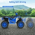 thumbnail image 4 of Gymax VTT pour Enfants à Chevaucher 24 V Véhicule Électrique à Batterie avec Connexion Sans Fil Musique Radio Bleu, 4 of 9