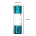 thumbnail image 4 of Moxufan 208ml Hydrogen Water Bottle Generator 6000-8000 PPB Portable Hydrogen Water Ionizer Machine with PEM Technology,Blue, 4 of 7