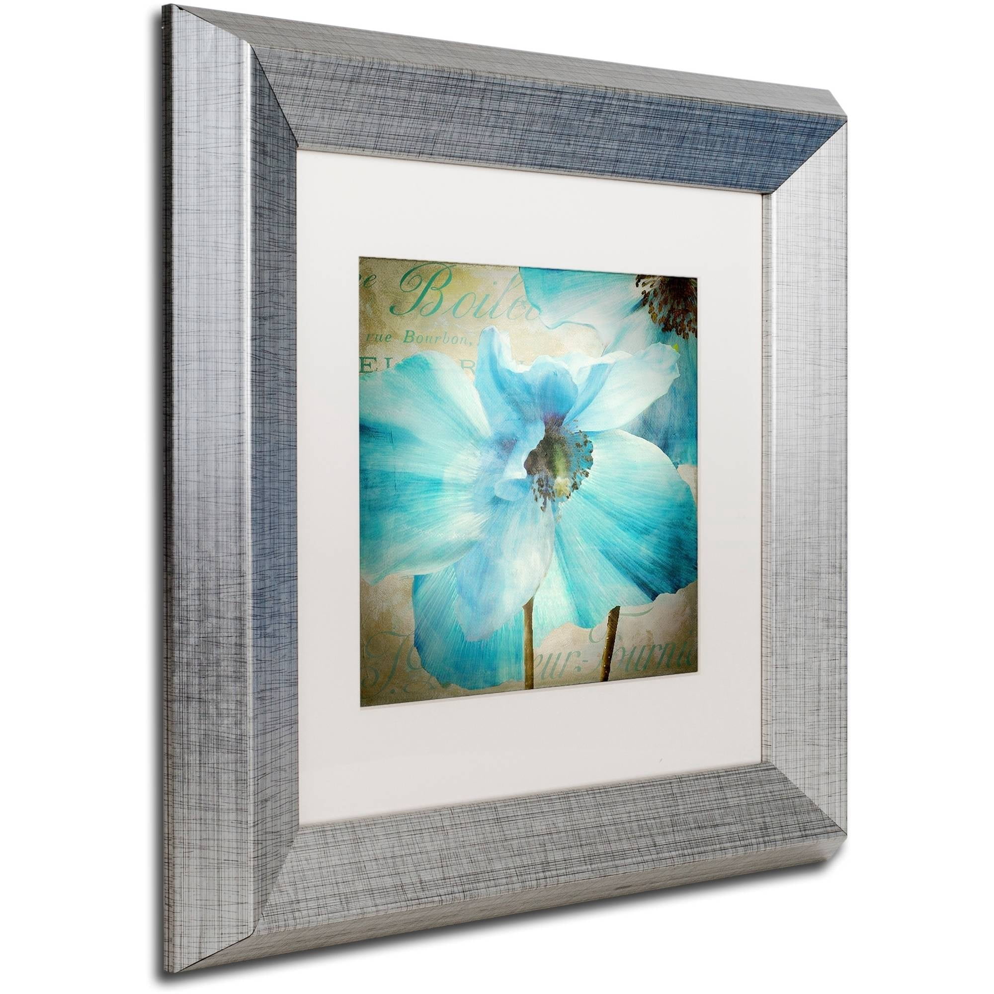 Trademark Fine Art "Himalayan Blue II" Canvas Art by Color Bakery White Matte, Silver Frame