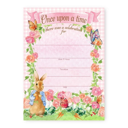 Peter Rabbit Party LARgE Invitations - 10 Invitations 10 Envelopes ...