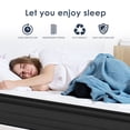 thumbnail image 4 of Queen Size Innerspring Mattresses, Queen Size Mattress,12 Inch Hybrid Mattress, Individually Pocketed Innerspring, Medium Firm, White Memory Foam Mattresses,Foam+Spring Bedroom Mattresses, 4 of 8
