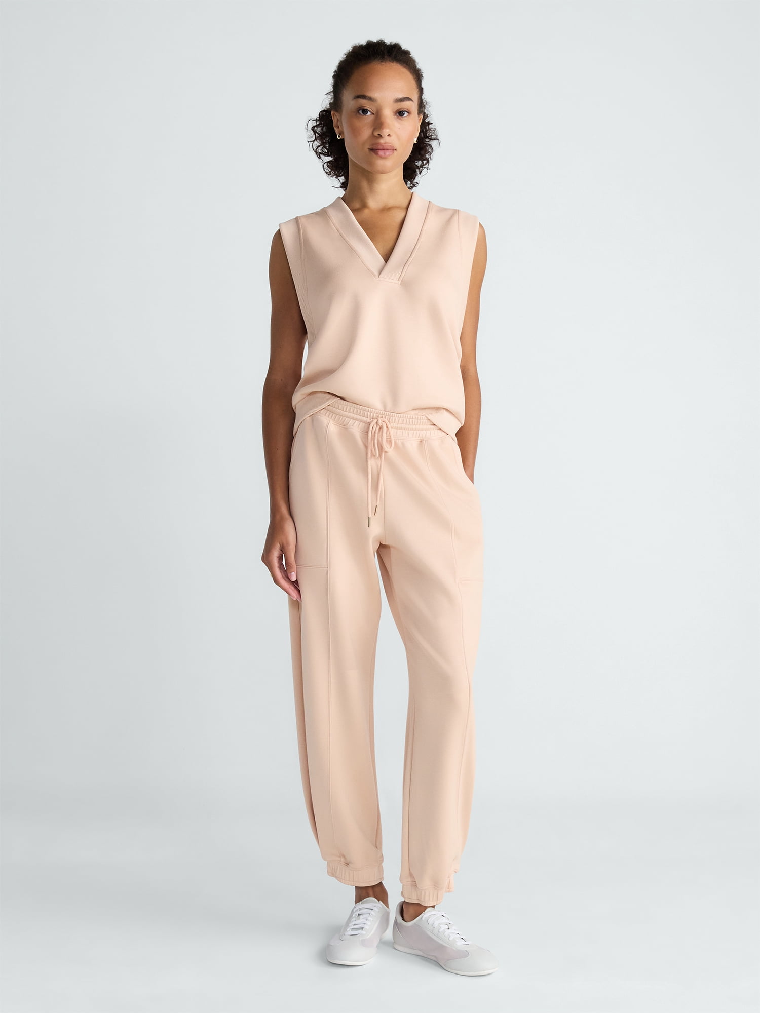 Scoop Women's and Women's Plus New Scubaknit Barrel Pants, Sizes XS-4X