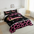 thumbnail image 3 of Castle Fairy 2-Piece Twin Size Comforter Set, Crown and Cheetah Animal Print, 3 of 8