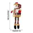 thumbnail image 7 of toys under $10! Christmas Holiday Decor Plush Shelf Sitter Sitting Snowman Santa Claus Gift Cute Home Decoration Craft, 7 of 7
