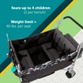 Safety 1ˢᵗ Summit Sprint Quad Wagon Stroller, Charcoal Camo