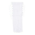 thumbnail image 2 of Idoravan Women's Basic Versatile Skirt Clearance Women Solid Swimsuit Bohemian Hollow Weave Long Tassels Cover Up Bikini Swimwear Beach Cover-Ups Wrap Skirt, 2 of 4