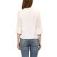 thumbnail image 3 of INSPIRAR CHIC Blusas de Chiffon con Mangas Acampanadas de 3/4 y Cuello con Lazo para Mujeres, Color Blanco, Talla S, 3 of 5