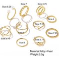 thumbnail image 2 of HAHDAXIA Stocking Stuffers for Teens Gold Stackable Rings Set for Women Vintage Knuckle Rings for Teen Girls Midi Rings Pack Statement Bohemian Stacking Rings for Women Multiple Rings Pack, 2 of 5