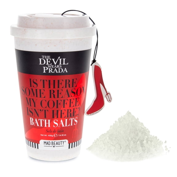 Mad Beauty Devil Wears Prada Bath Salts, Reusable Coffee Cup