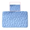 thumbnail image 2 of Alfombra para inodoro Hogar Hotel Baño Absorción de agua Alfombra antideslizante Alfombra de área de fibra química, Azul cielo, 40x60cm Inevent HA001838-06, 2 of 6