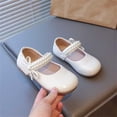 thumbnail image 4 of Abomasnow Shoes for Toddler Girl Non Slip Flats Shoes Soft Sole Pearl Trim Princess Dress Shoes, 4 of 9