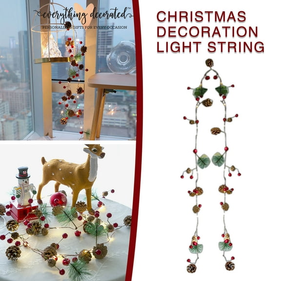 Hwkond Christmas String Lights Christmas Lights Led Lights String Copper Wire Lamp Interior Lighting on Clearance