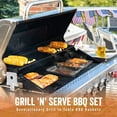 thumbnail image 3 of Yukon Glory BBQ ‘N SERVE 5-Pc Grilling Basket Set with Serving Tray Grill Accessories, 3 of 9