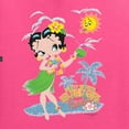 thumbnail image 5 of Wild Bobby, Betty Boop Island Girl Paradise Betty Boop Unisex Hoodie Sweatshirt, Neon Pink, Medium, 5 of 5