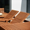 thumbnail image 3 of Urban Elements Beachouse 9-Piece 100% FSC Dark Finish Wood Extendable Patio Dining Set, 3 of 12