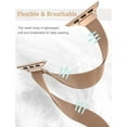 thumbnail image 3 of Slim Band for Apple Watch Bands 40mm 41mm 38mm 45mm 44mm 42mm for Women, Slim Stainless Steel Wristband with Magnetic Clasp Replacement Band for Apple Watch Series 7 45 mm Series 6 SE 5 4 3 2, 3 of 7